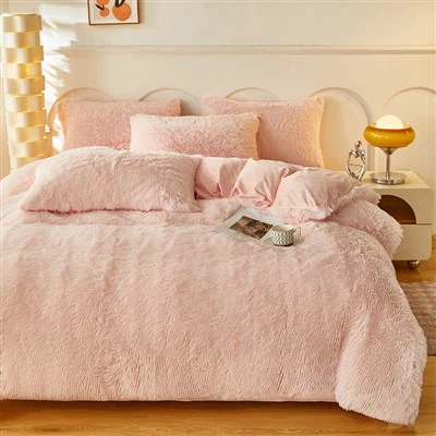 Plush Polaire ivè kabann Set